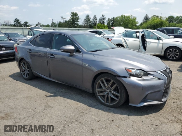 2015 Lexus IS 250 with VIN JTHCF1D21F5020586, listed as a Copart auction lot 60641525 with 156,302 mi miles and Salvage title. Bid and sale history available at DreamBid. Image 4.