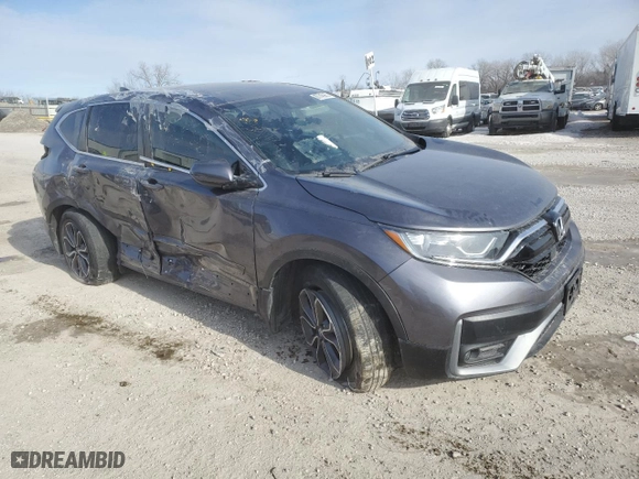 2022 Honda CR-V EX-L with VIN 5J6RW1H85NA008807, listed as a Copart auction lot 87745955 with 36,847 mi miles and Salvage Title. Bid and sale history available at carsss.com. Image 4.