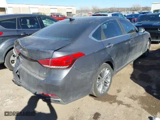 2015 Hyundai Genesis 3.8L with VIN KMHGN4JE1FU089897, listed as a IAAI auction lot 41687367 with 110,974 mi miles. Bid and sale history available at carsss.com. Image 4.