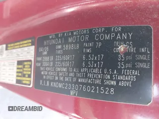2007 Hyundai Entourage GLS z VIN KNDMC233076021528, wystawiony jako IAAI lot #41928518 z przebiegiem 259 489 mil mil oraz . Historia ofert i sprzedaży dostępna na DreamBid. Obrazek 9.