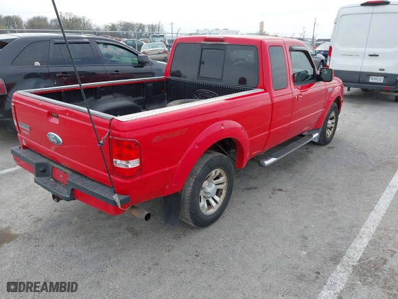 2007 Ford Ranger STX with VIN 1FTYR44E57PA43143, listed as a IAAI auction lot 41867669 with 566,946 mi miles. Bid and sale history available at carsss.com. Image 4.