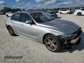 2015 BMW 3 Series 328i xDrive with VIN WBA3B5C51FF963410, listed as a Copart auction lot 85980084 with 122,385 mi miles and Salvage Title. Bid and sale history available at carsss.com. Image 4.