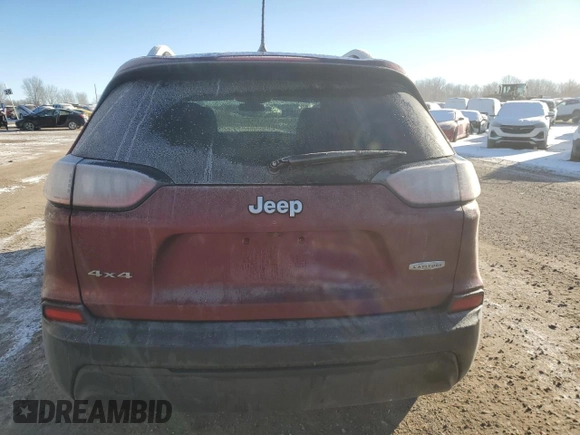 2020 Jeep Cherokee Latitude with VIN 1C4PJMCB3LD651068, listed as a Copart auction lot 87751455 with 72,700 mi miles and Salvage Title. Bid and sale history available at carsss.com. Image 6.