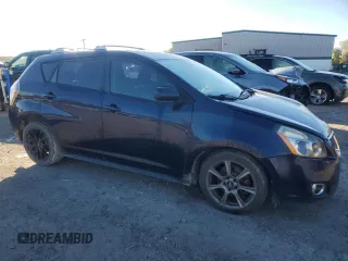 2009 Pontiac Vibe with VIN 5Y2SM67069Z401681, listed as a Copart auction lot 76338944 with 191,368 mi miles and Salvage Title. Bid and sale history available at carsss.com. Image 4.