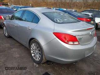 2011 Buick Regal CXL Turbo TO2 with VIN W04GW5EV6B1126921, listed as a IAAI auction lot 41463638 with 107,128 mi miles. Bid and sale history available at carsss.com. Image 3.