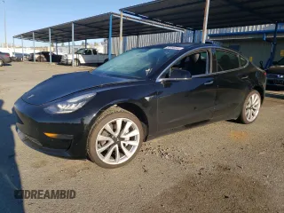 2019 Tesla Model 3 Mid Range with VIN 5YJ3E1EA6KF436152, listed as a Copart auction lot 50399265 with 62,676 mi miles and Salvage Title. Bid and sale history available at DreamBid. Image 1.