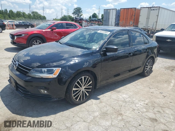 2015 Volkswagen Jetta SE with VIN 3VWD17AJ9FM415562, listed as a Copart auction lot 58252664 with 120,280 mi miles and Salvage title. Bid and sale history available at DreamBid. Image 1.
