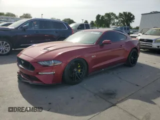 2019 Ford Mustang GT z VIN 1FA6P8CF5K5178437, wystawiony jako Copart lot #53391145 z przebiegiem 37 010 mil mil oraz Szkody całkowita. Historia ofert i sprzedaży dostępna na DreamBid. Obrazek 1.