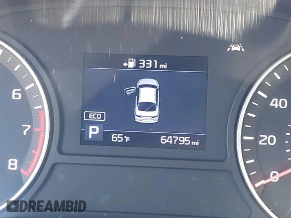 2019 Kia Optima LX with VIN 5XXGT4L38KG320204, listed as a IAAI auction lot 41400608 with 64,795 mi miles. Bid and sale history available at carsss.com. Image 16.