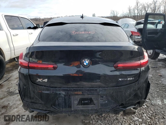 2024 BMW X4 xDrive30i z VIN 5UX33DT02R9U91458, wystawiony jako Copart lot #89126955 z przebiegiem Nie podano mil oraz Szkoda całkowita • Salvage title. Historia ofert i sprzedaży dostępna na DreamBid. Obrazek 6.