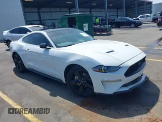 2022 Ford Mustang EcoBoost with VIN 1FA6P8TH0N5138871, listed as a IAAI auction lot 41935038 with 27,923 mi miles. Bid and sale history available at carsss.com. Image 1.
