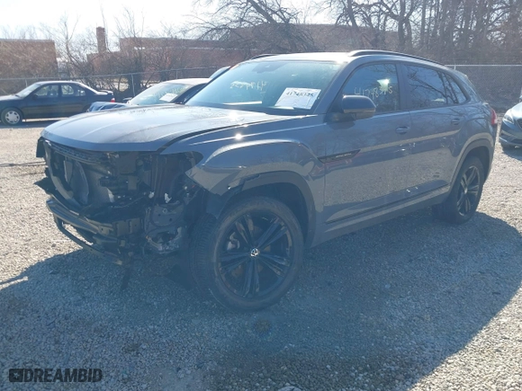 2023 Volkswagen Atlas Cross Sport 3.6L V6 SEL with VIN 1V2SE2CA3PC221951, listed as a IAAI auction lot 41748345 with 32,743 mi miles. Bid and sale history available at carsss.com. Image 20.