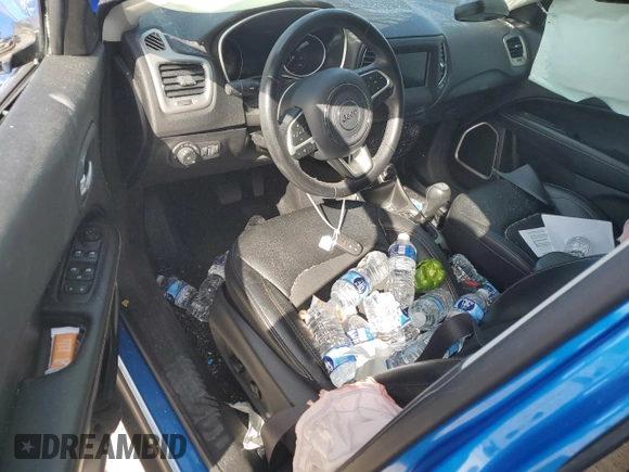 2019 Jeep Compass Altitude with VIN 3C4NJCBB0KT820023, listed as a Copart auction lot 87599455 with 53,231 mi miles and Non Repairable. Bid and sale history available at carsss.com. Image 8.