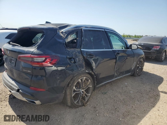 2022 BMW X5 xDrive40i with VIN 5UXCR6C01N9K79249, listed as a Copart auction lot 52316355 with Not provided miles and Salvage title. Bid and sale history available at DreamBid. Image 3.