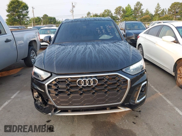 2023 Audi Q5 S line Premium with VIN WA1GAAFY0P2037363, listed as a IAAI auction lot 42372352 with 45,309 mi miles and . Bid and sale history available at DreamBid. Image 12.