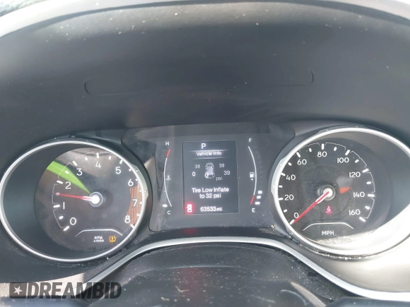 2020 Jeep Compass Latitude with VIN 3C4NJDBB9LT139429, listed as a IAAI auction lot 41795025 with 63,533 mi miles and . Bid and sale history available at carsss.com. Image 7.
