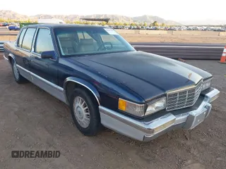 1992 Cadillac DeVille z VIN 1G6CD53B9N4283805, wystawiony jako IAAI lot #41957787 z przebiegiem 88 791 mil mil oraz . Historia ofert i sprzedaży dostępna na DreamBid. Obrazek 1.
