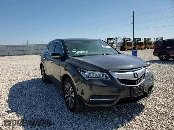 2016 Acura MDX w/Tech with VIN 5FRYD3H43GB009530, listed as a Copart auction lot 46064515 with 0 mi miles and Salvage Title. Bid and sale history available at carsss.com. Image 11.