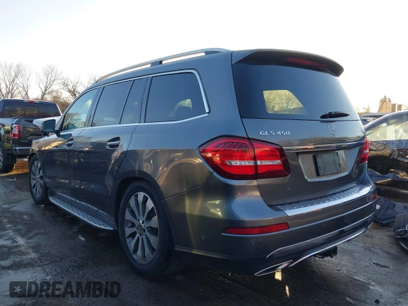2019 Mercedes-Benz GLS 450 z VIN 4JGDF6EE8KB240066, wystawiony jako IAAI lot #41145325 z przebiegiem 40 977 mil mil oraz . Historia ofert i sprzedaży dostępna na DreamBid. Obrazek 3.