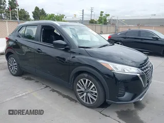2024 Nissan Kicks SV with VIN 3N1CP5CV5RL491617, listed as a IAAI auction lot 42125112 with 25,965 mi miles. Bid and sale history available at carsss.com. Image 1.
