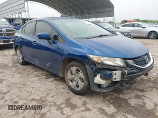 2015 Honda Civic Sedan LX with VIN 19XFB2F59FE014787, listed as a IAAI auction lot 41919895 with 202,959 mi miles. Bid and sale history available at carsss.com. Image 1.