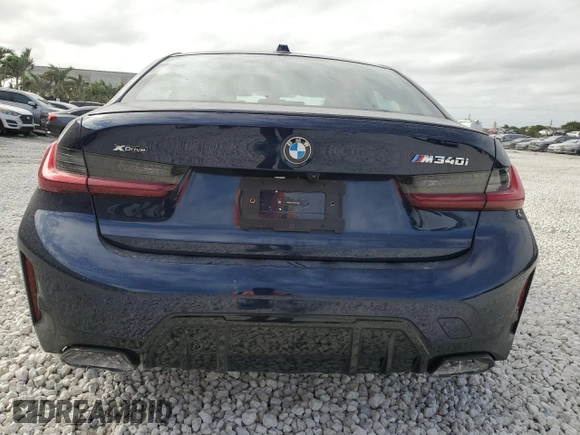 2024 BMW 3 Series M340i xDrive with VIN 3MW49FF02R8E70970, listed as a Copart auction lot 84431924 with 12,286 mi miles and Salvage Title. Bid and sale history available at carsss.com. Image 6.
