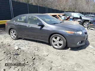 2012 Acura TSX Tech Pkg with VIN JH4CU2F69CC027403, listed as a Copart auction lot 50981715 with 247,233 mi miles and Salvage Title. Bid and sale history available at carsss.com. Image 4.