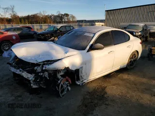 2021 Alfa Romeo Giulia Ti Sport with VIN ZARFAMBN1M7648974, listed as a Copart auction lot 84299034 with Not provided miles and Salvage title. Bid and sale history available at DreamBid. Image 1.