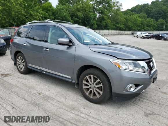2015 Nissan Pathfinder Platinum z VIN 5N1AR2MM8FC695270, wystawiony jako Copart lot #62685795 z przebiegiem 111 998 mil mil oraz Szkoda całkowita • Salvage title. Historia ofert i sprzedaży dostępna na DreamBid. Obrazek 4.