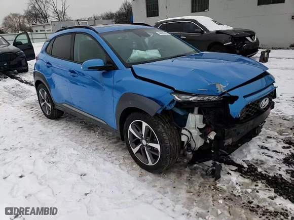 2018 Hyundai Kona Ultimate with VIN KM8K5CA55JU102809, listed as a Copart auction lot 44889365 with 55,106 mi miles and Salvage Title. Bid and sale history available at carsss.com. Image 15.