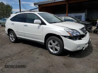 2008 Lexus RX 400h with VIN JTJHW31U282857051, listed as a Copart auction lot 52996275 with 178,118 mi miles and Salvage Title. Bid and sale history available at DreamBid. Image 4.