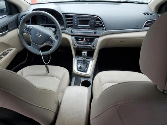 2017 Hyundai Elantra SE with VIN KMHD74LF2HU395528, listed as a Copart auction lot 52315635 with 66,228 mi miles and Non Repairable. Bid and sale history available at carsss.com. Image 8.