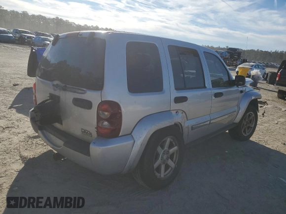 2005 Jeep Liberty Limited with VIN 1J4GK58K25W621458, listed as a Copart auction lot 41611905 with 116,592 mi miles and Salvage Title. Bid and sale history available at carsss.com. Image 3.