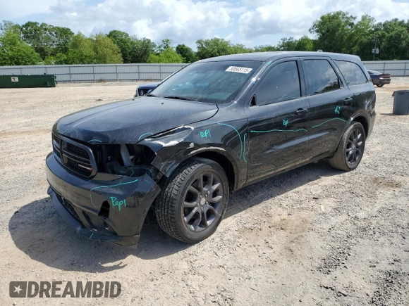 2016 Dodge Durango R/T with VIN 1C4SDHCT9GC415957, listed as a Copart auction lot 53565115 with 144,412 mi miles and Salvage title. Bid and sale history available at DreamBid. Image 1.