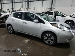 2017 Nissan LEAF S with VIN 1N4BZ0CP2HC306012, listed as a Copart auction lot 86767614 with 42,666 mi miles and Salvage Title. Bid and sale history available at carsss.com. Image 4.