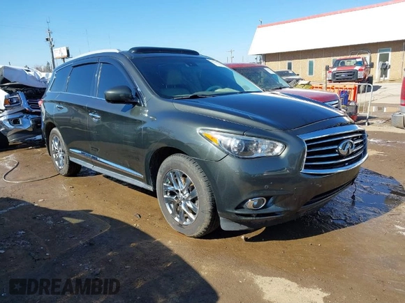 2014 Infiniti QX60 with VIN 5N1AL0MN0EC547112, listed as a IAAI auction lot 41579226 with 179,985 mi miles and . Bid and sale history available at DreamBid. Image 1.