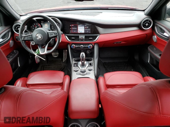 2021 Alfa Romeo Giulia Ti with VIN ZARFANBN4M7647744, listed as a Copart auction lot 51036045 with 83,974 mi miles and Salvage title. Bid and sale history available at DreamBid. Image 8.