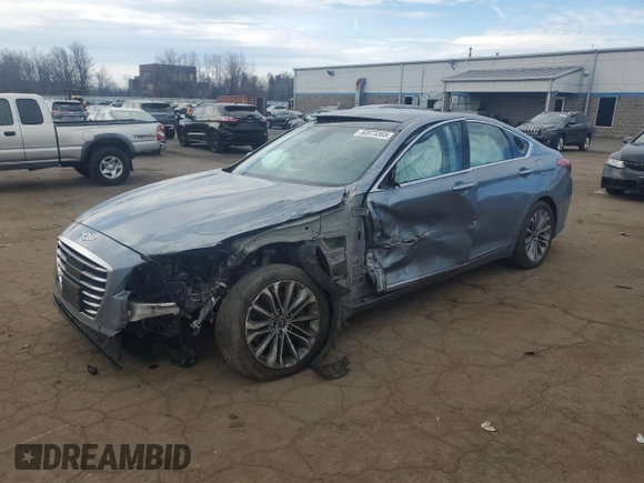2017 Genesis G80 3.8L with VIN KMHGN4JE5HU204634, listed as a Copart auction lot 50973365 with Not Provided miles and Salvage Title. Bid and sale history available at carsss.com. Image 1.
