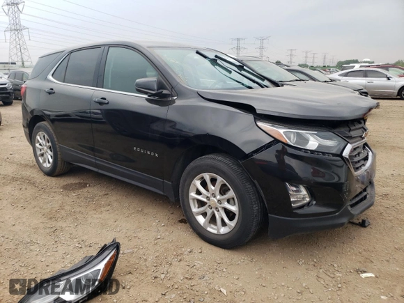 2018 Chevrolet Equinox LT with VIN 3GNAXJEV2JL100543, listed as a Copart auction lot 60306135 with 65,539 mi miles and Salvage title. Bid and sale history available at DreamBid. Image 4.