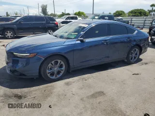 2024 Honda Accord EX with VIN 1HGCY1F39RA006465, listed as a Copart auction lot 62518185 with 21,689 mi miles and Salvage title. Bid and sale history available at DreamBid. Image 1.