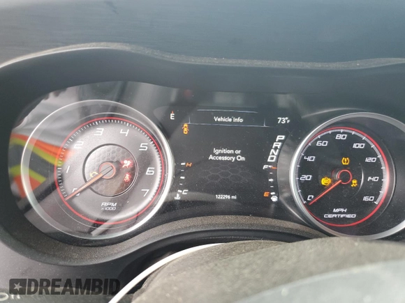 2019 Dodge Charger Police with VIN 2C3CDXATXKH627424, listed as a Copart auction lot 61445815 with 122,296 mi miles and Salvage title. Bid and sale history available at DreamBid. Image 9.