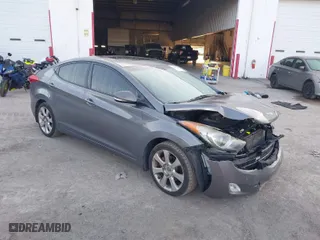2012 Hyundai Elantra GLS with VIN 5NPDH4AE3CH132012, listed as a IAAI auction lot 41902708 with 123,032 mi miles. Bid and sale history available at carsss.com. Image 1.