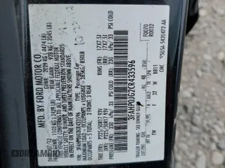 2012 Ford Fusion SEL z VIN 3FAHP0JG2CR433596, wystawiony jako Copart lot #59769105 z przebiegiem 126 230 mil mil oraz Czysty tytuł • Clean title. Historia ofert i sprzedaży dostępna na DreamBid. Obrazek 12.