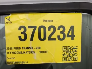2018 Ford Transit with VIN 1FTYR2CM6JKA76959, listed as a IAAI auction lot 42015467 with 133,449 mi miles. Bid and sale history available at carsss.com. Image 1.