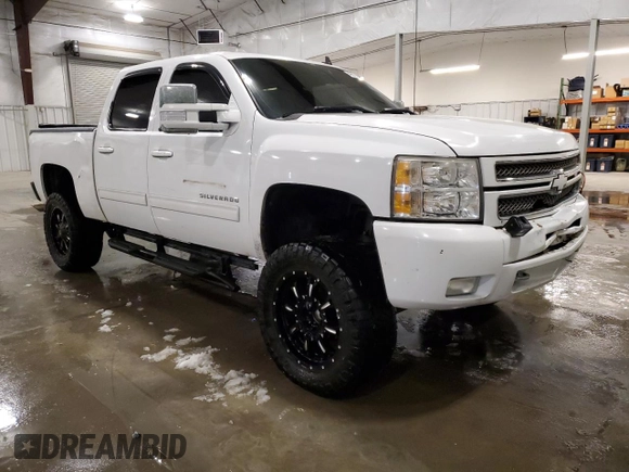 2012 Chevrolet Silverado 1500 LT with VIN 3GCPKSE72CG237017, listed as a Copart auction lot 49901985 with 236,101 mi miles and Salvage Title. Bid and sale history available at DreamBid. Image 4.