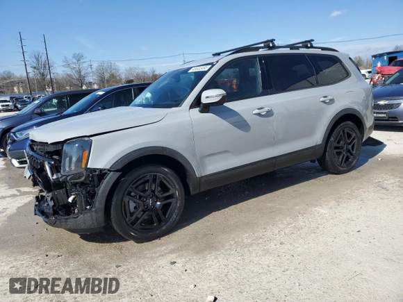 2024 Kia Telluride EX with VIN 5XYP3DGC1RG432472, listed as a Copart auction lot 46633495 with 16,385 mi miles and Salvage Title. Bid and sale history available at carsss.com. Image 1.