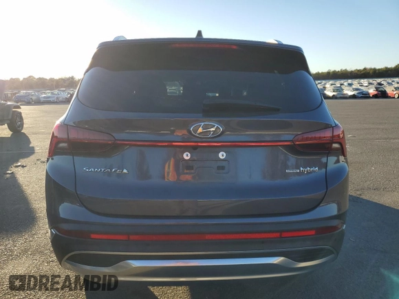 2022 Hyundai Santa Fe Hybrid Limited with VIN KM8S5DA12NU047485, listed as a Copart auction lot 80131314 with 43,498 mi miles and Salvage Title. Bid and sale history available at carsss.com. Image 6.