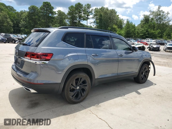 2022 Volkswagen Atlas SE with VIN 1V2WP2CA8NC552405, listed as a Copart auction lot 64034224 with 26,759 mi miles and Clean title. Bid and sale history available at DreamBid. Image 3.