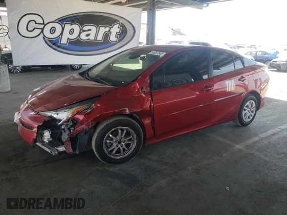 2017 Toyota Prius Two with VIN JTDKARFUXH3540518, listed as a Copart auction lot 55857545 with 225,934 mi miles and Salvage Title. Bid and sale history available at DreamBid. Image 1.