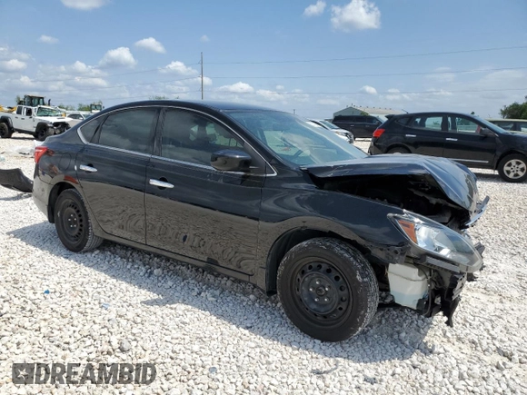 2019 Nissan Sentra S with VIN 3N1AB7AP4KY400898, listed as a Copart auction lot 53742385 with 127,032 mi miles and Salvage title. Bid and sale history available at DreamBid. Image 4.